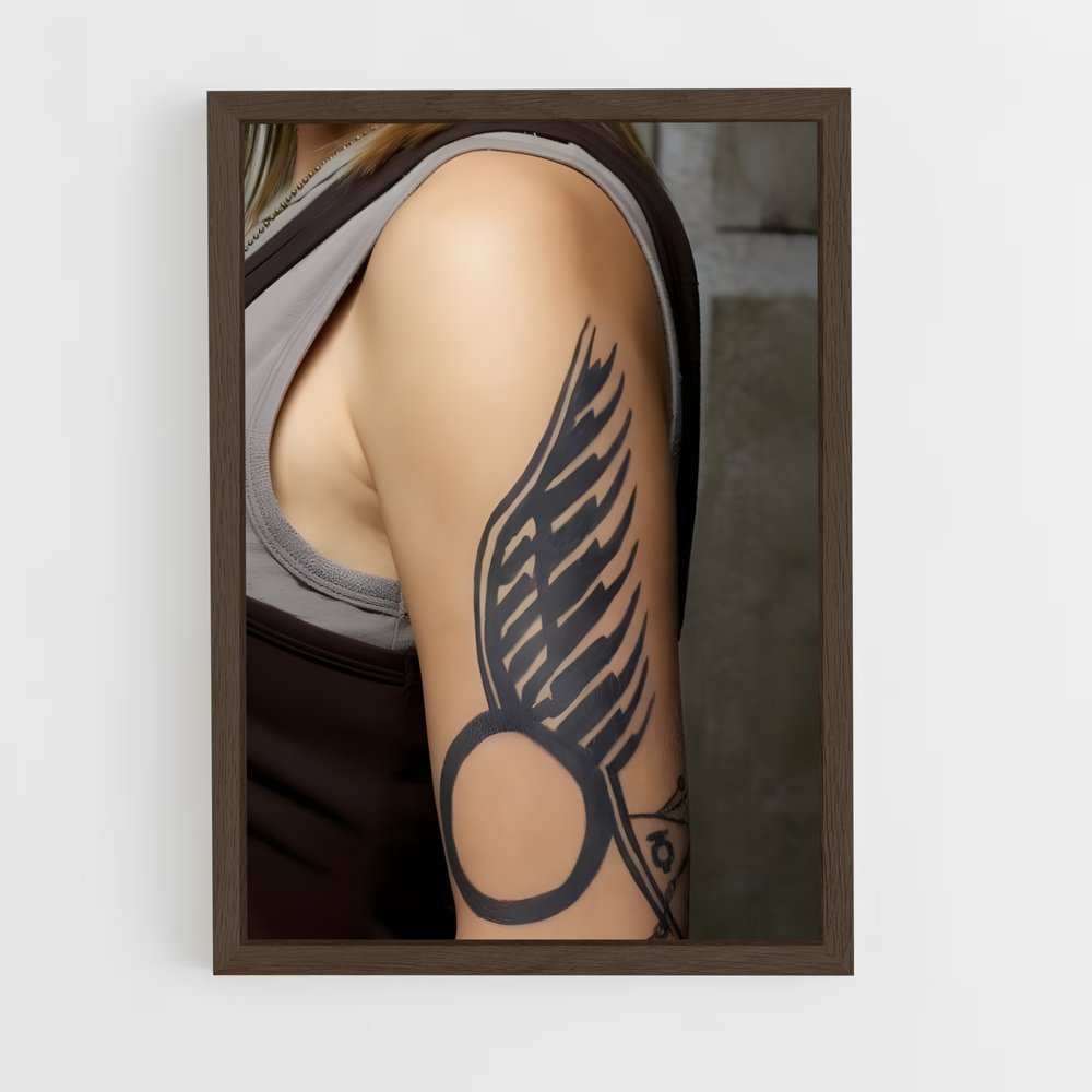 ap-kara thrace starbuck-3 cadre Bois foncé