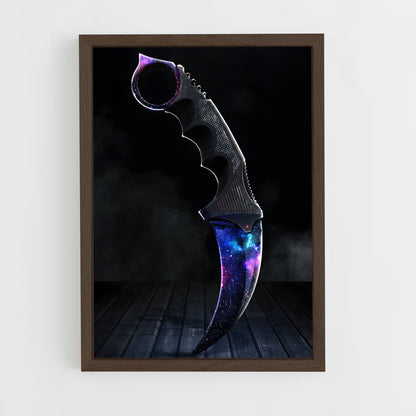 ap-karambit-3 cadre Bois foncé