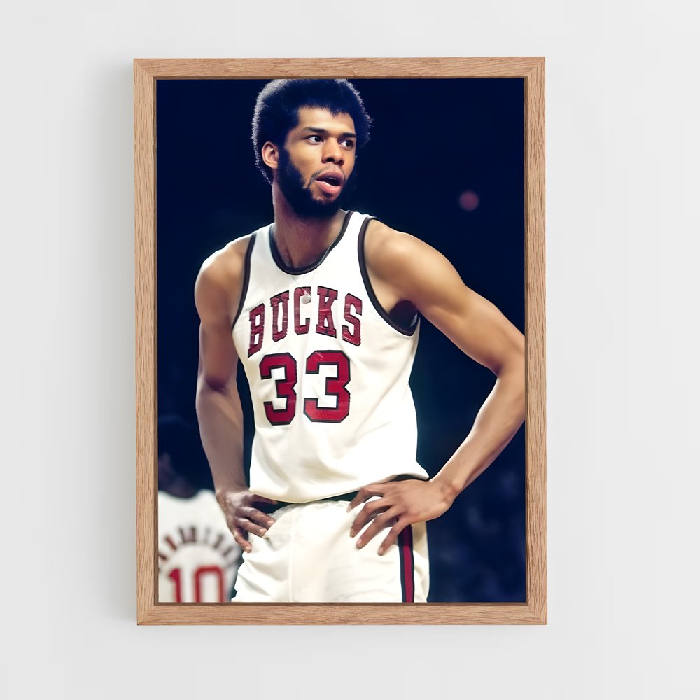 ap-kareem abdul-jabbar-1 cadre Bois clair