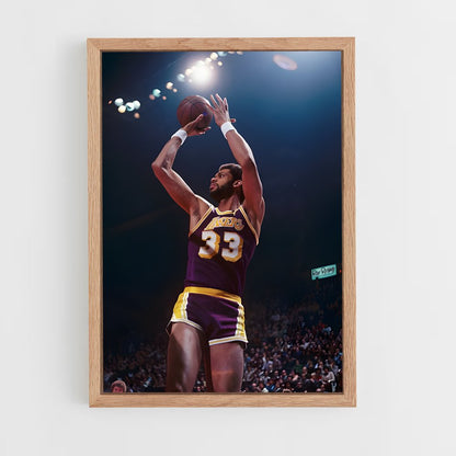 ap-kareem abdul-jabbar-11 cadre Bois clair