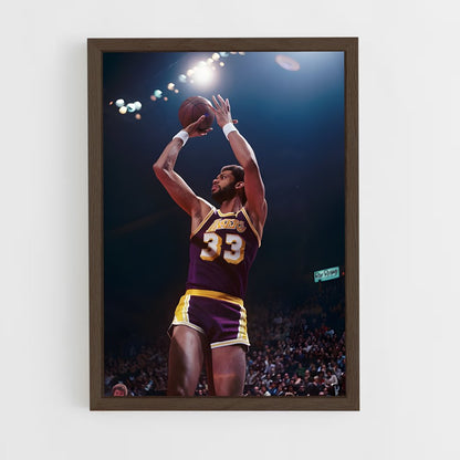 ap-kareem abdul-jabbar-11 cadre Bois foncé