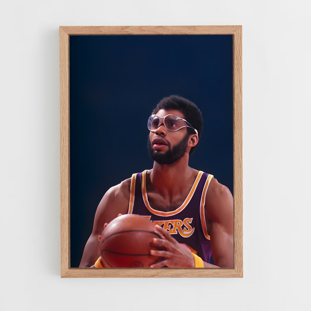 ap-kareem abdul-jabbar-6 cadre Bois clair