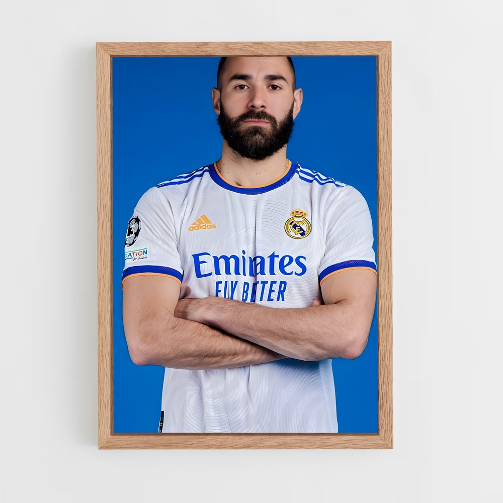ap-karim benzema-5 cadre Bois clair