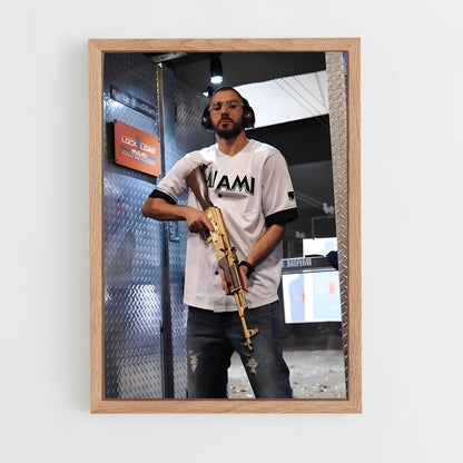 ap-karim benzema-6 cadre Bois clair