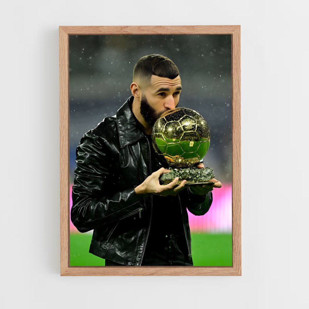 ap-karim benzema-7 cadre Bois clair