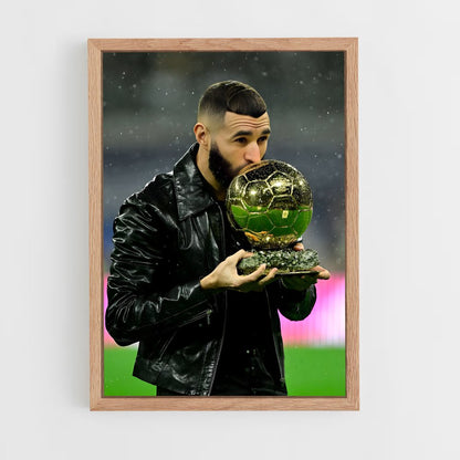 ap-karim benzema-7 cadre Bois clair