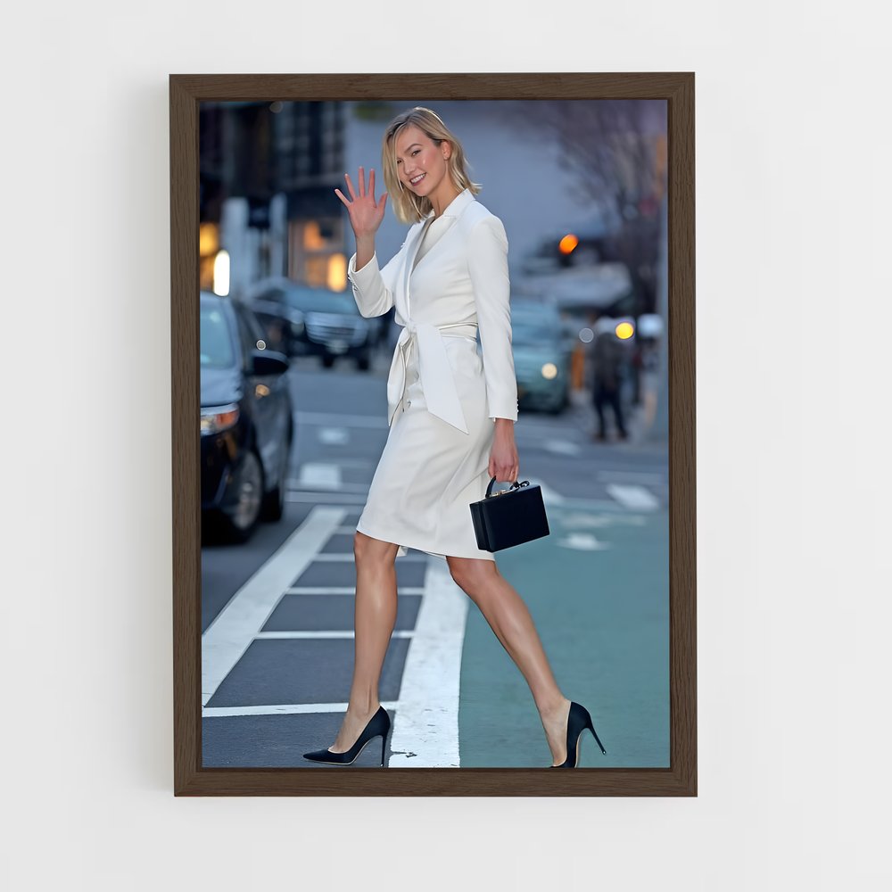 ap-karlie kloss-7 cadre Bois foncé