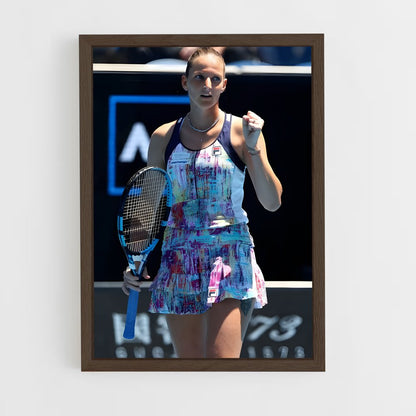 ap-karolina pliskova-3 cadre Bois foncé