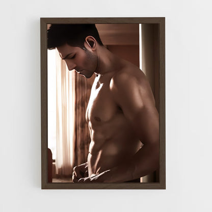 ap-kartik aaryan-9 cadre Bois foncé