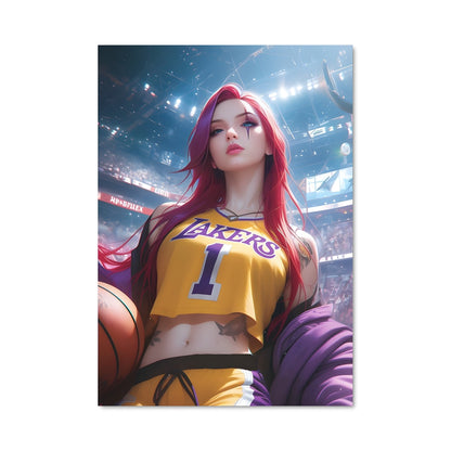 Poster Dunking Red