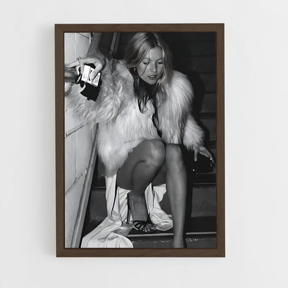 ap-kate moss-7 cadre Bois foncé