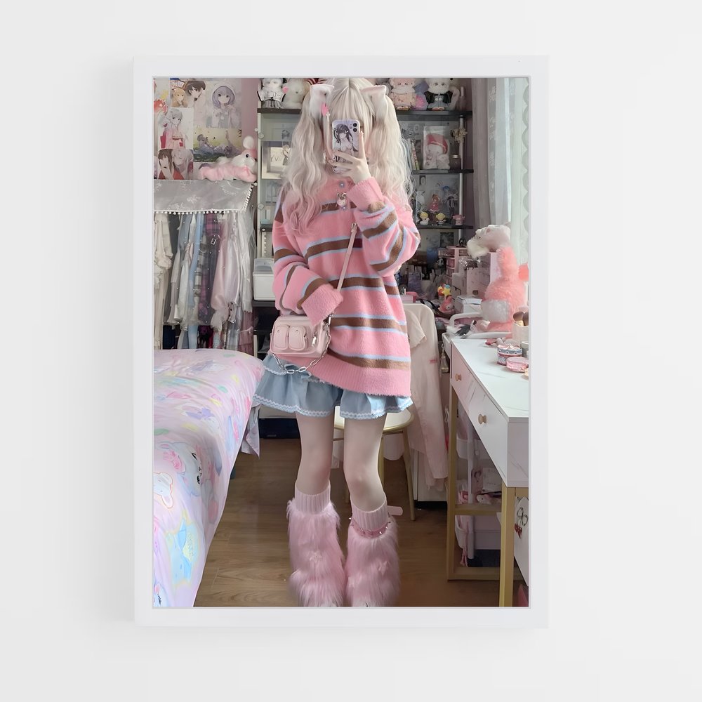 ap-kawaii fashion-4 cadre Blanc