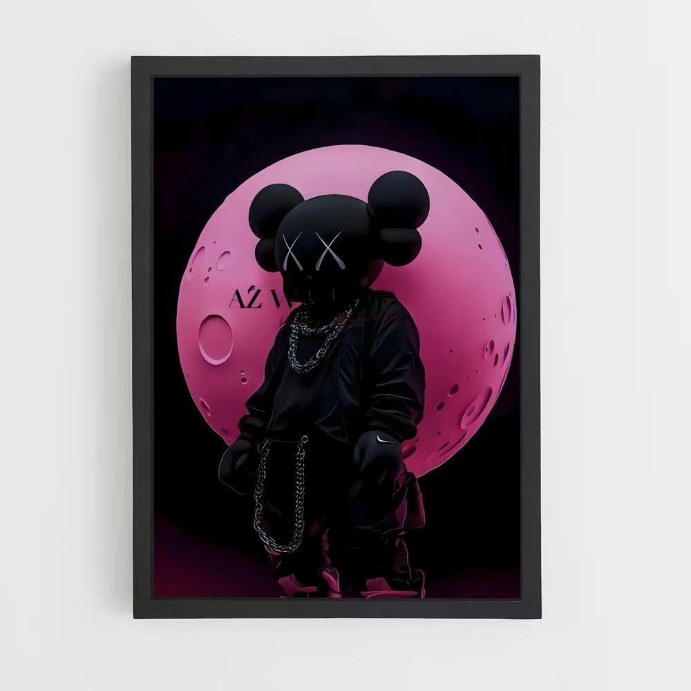 ap-kaws-1 cadre Noir