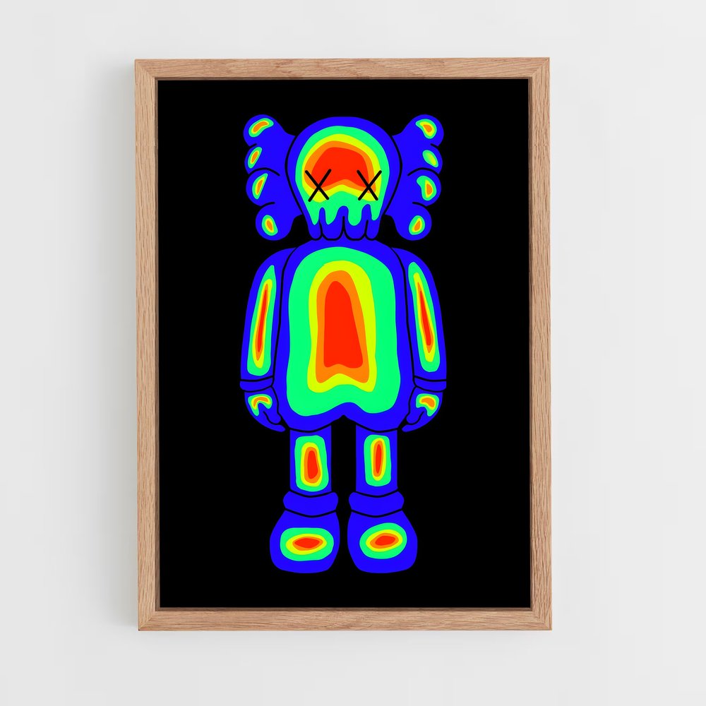 ap-kaws-12 cadre Bois clair