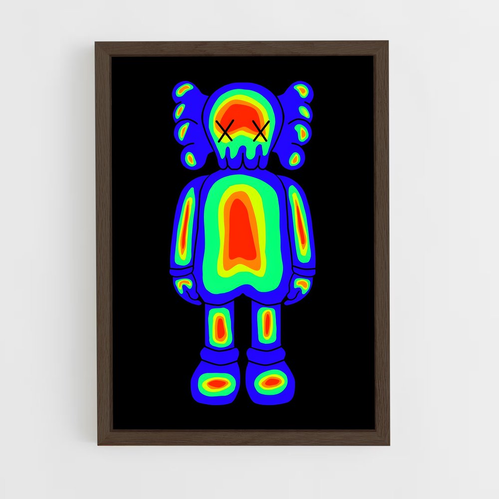 ap-kaws-12 cadre Bois foncé