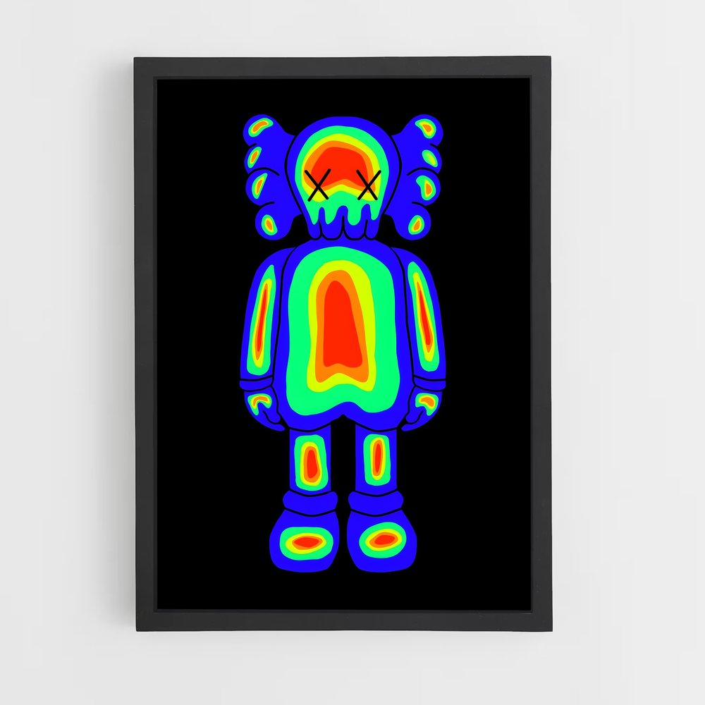 ap-kaws-12 cadre Noir
