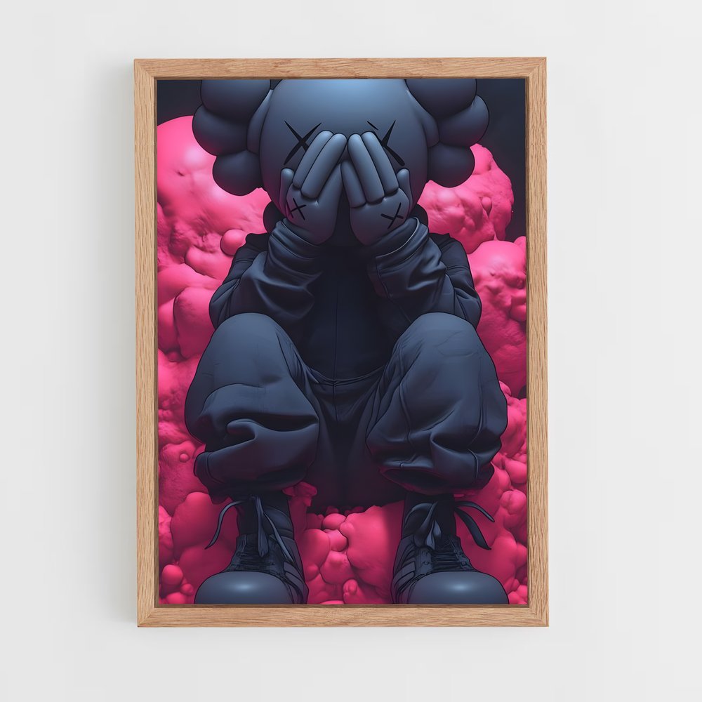 ap-kaws-13 cadre Bois clair