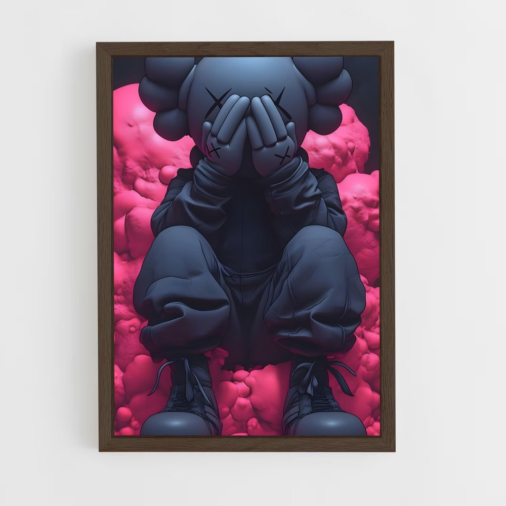 ap-kaws-13 cadre Bois foncé