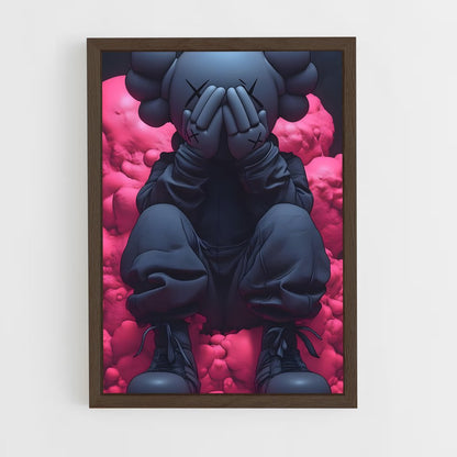 ap-kaws-13 cadre Bois foncé