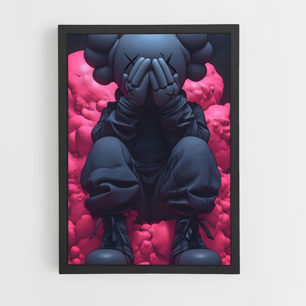 ap-kaws-13 cadre Noir