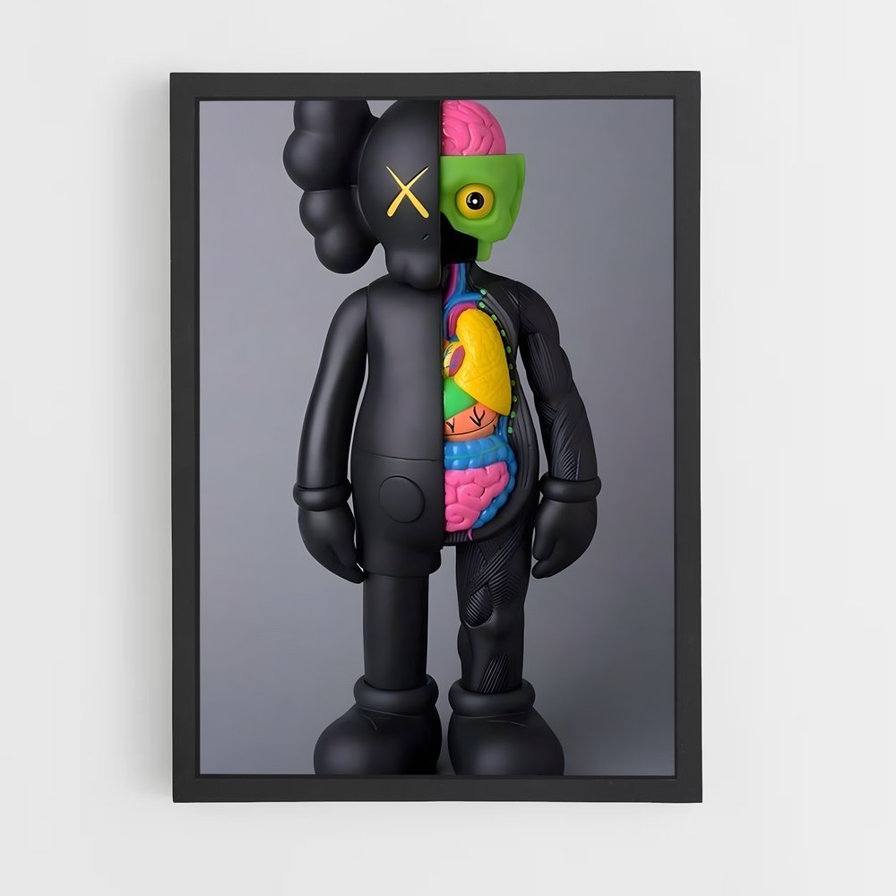 ap-kaws-15 cadre Noir