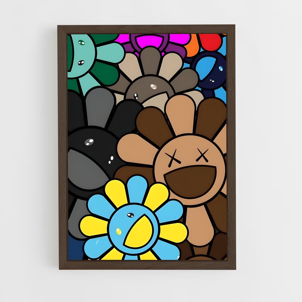 ap-kaws-16 cadre Bois foncé