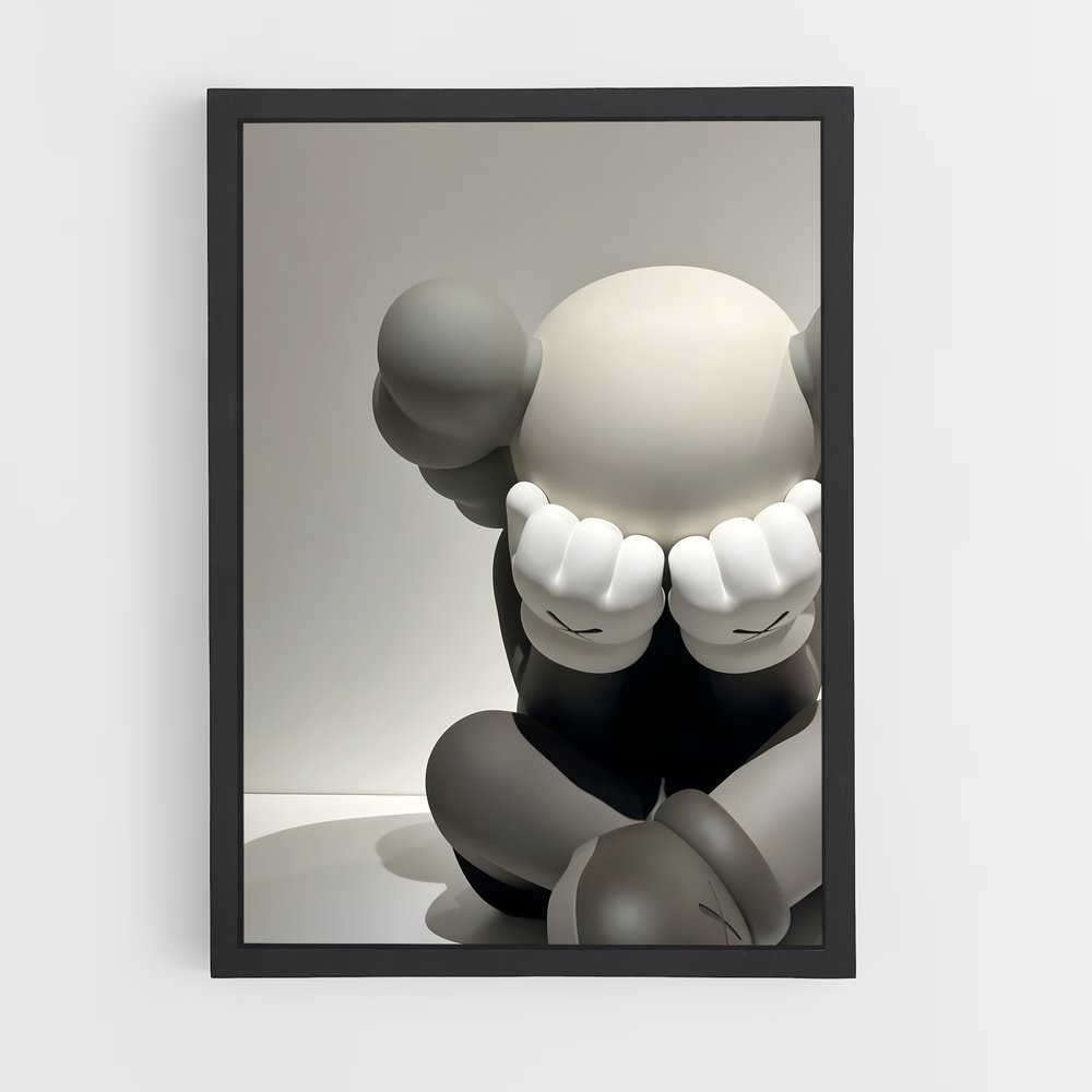ap-kaws-3 cadre Noir
