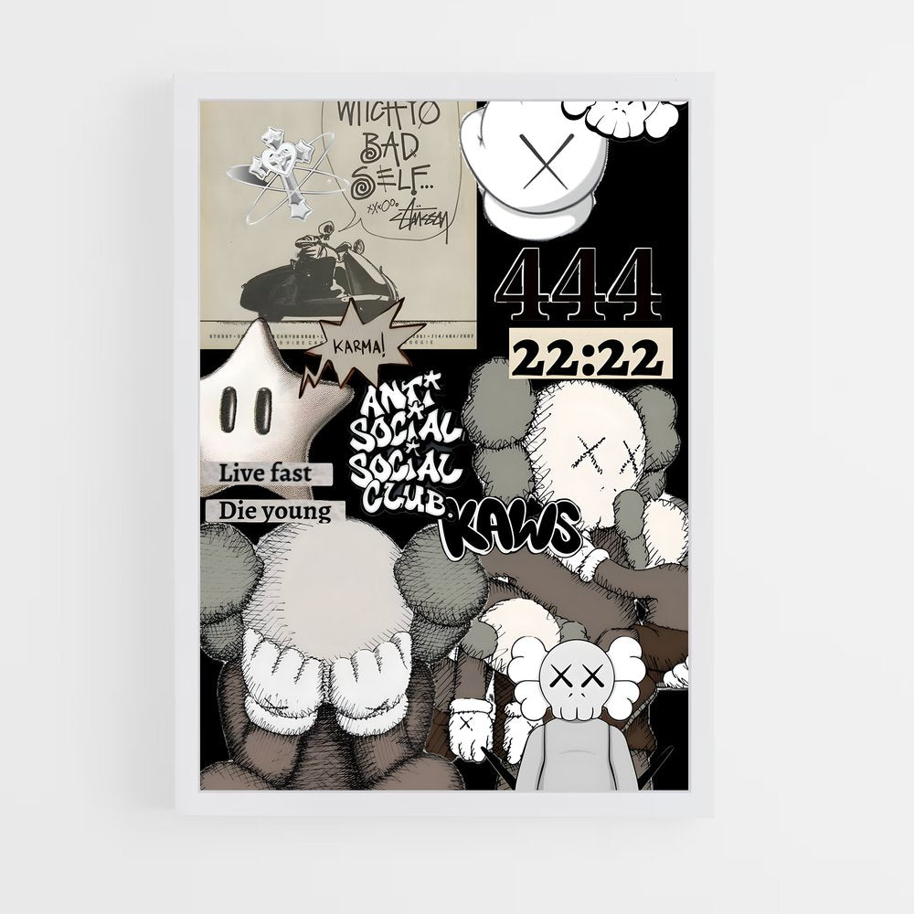 ap-kaws-5 cadre Blanc