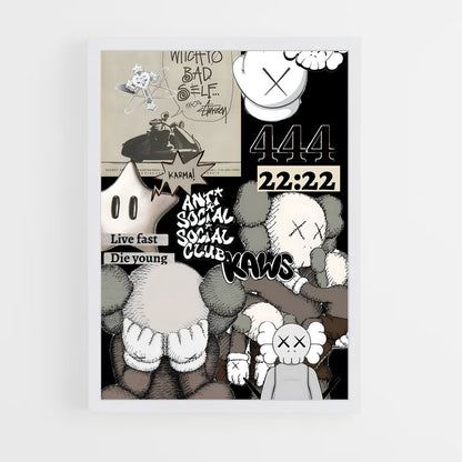 ap-kaws-5 cadre Blanc