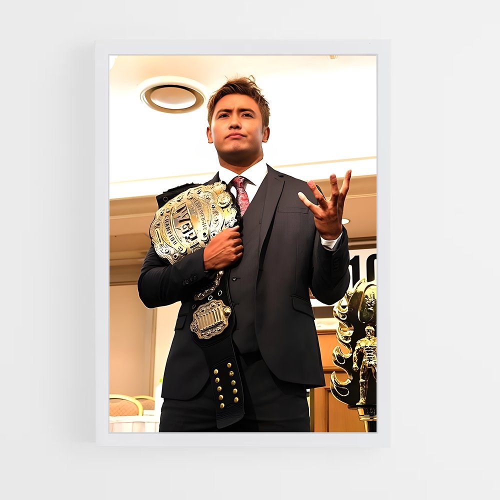 ap-kazuchika okada-2 cadre Blanc
