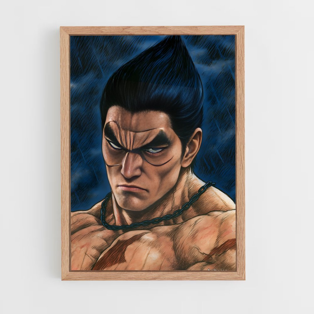ap-kazuya mishima-1 cadre Bois clair