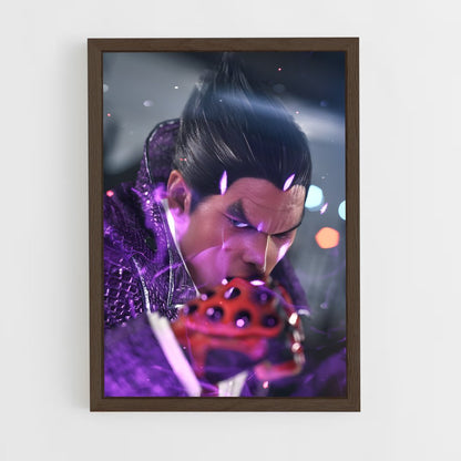 ap-kazuya mishima-4 cadre Bois foncé