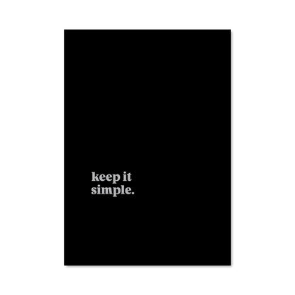 Poster Keep It Simple