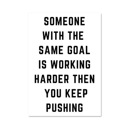 Poster Keep Pushing