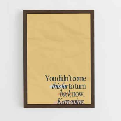 ap-keep going-3 cadre Bois foncé