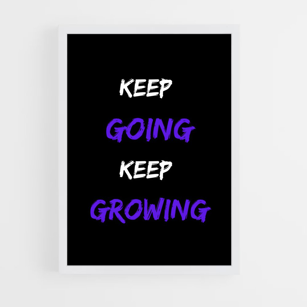 ap-keep going-8 cadre Blanc