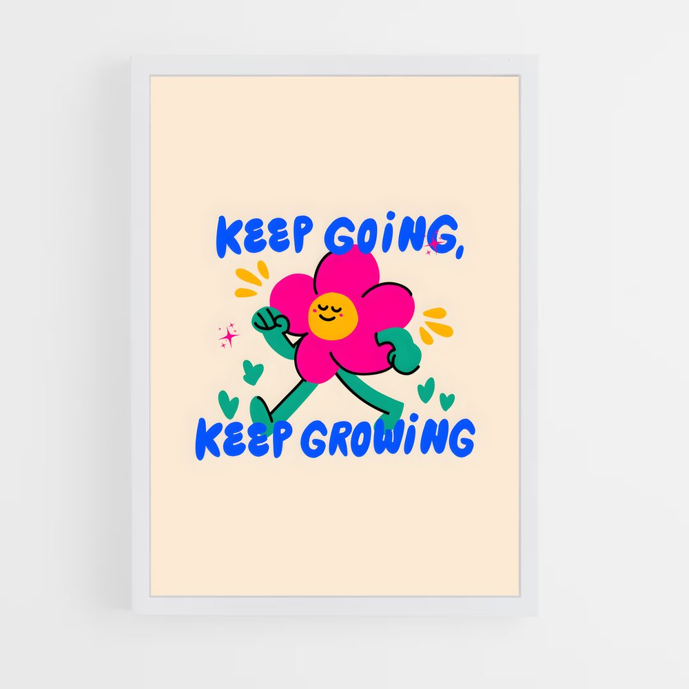 ap-keep growing-2 cadre Blanc