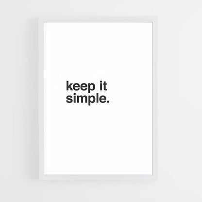 ap-keep it simple-1 cadre Blanc