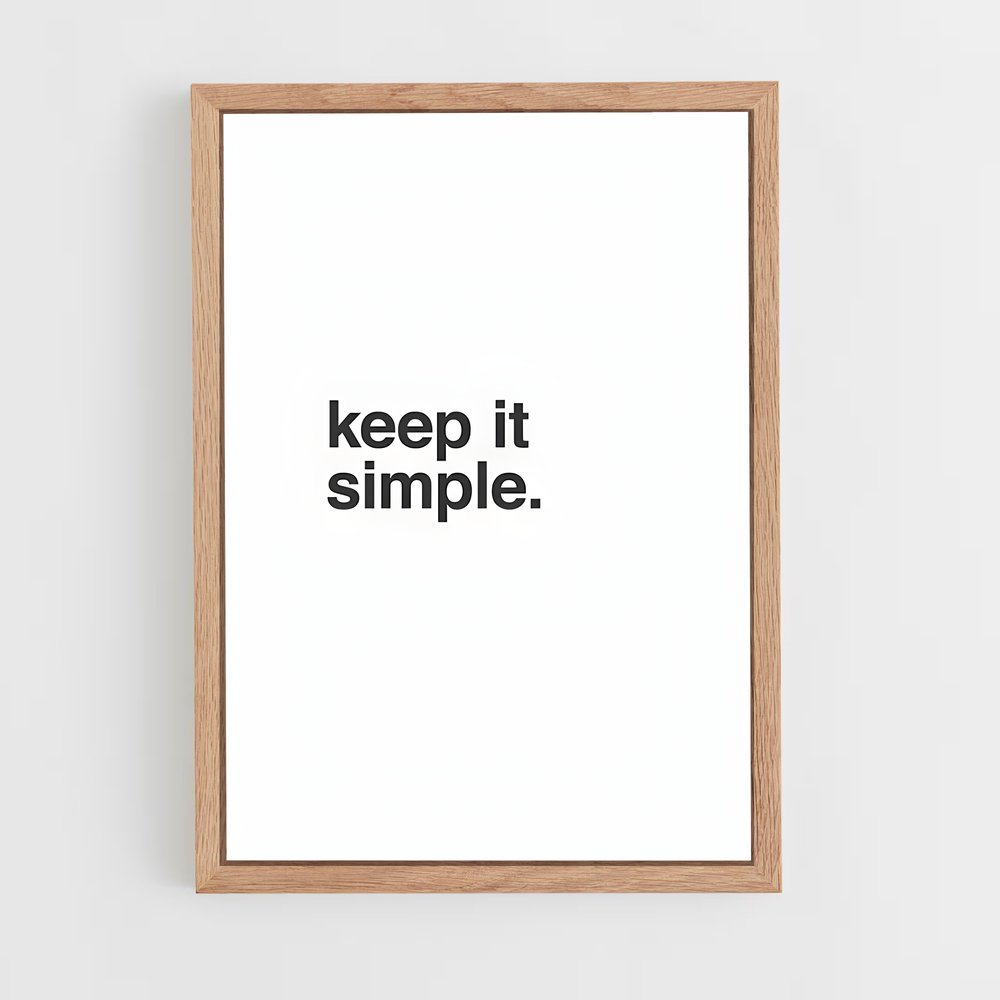 ap-keep it simple-1 cadre Bois clair