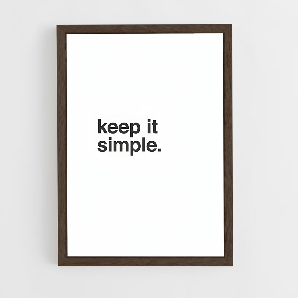 ap-keep it simple-1 cadre Bois foncé