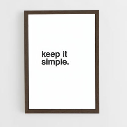 ap-keep it simple-1 cadre Bois foncé