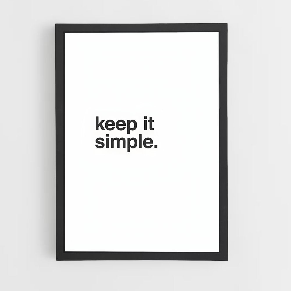 ap-keep it simple-1 cadre Noir