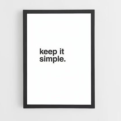 ap-keep it simple-1 cadre Noir