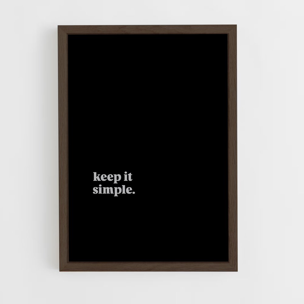 ap-keep it simple-3 cadre Bois foncé