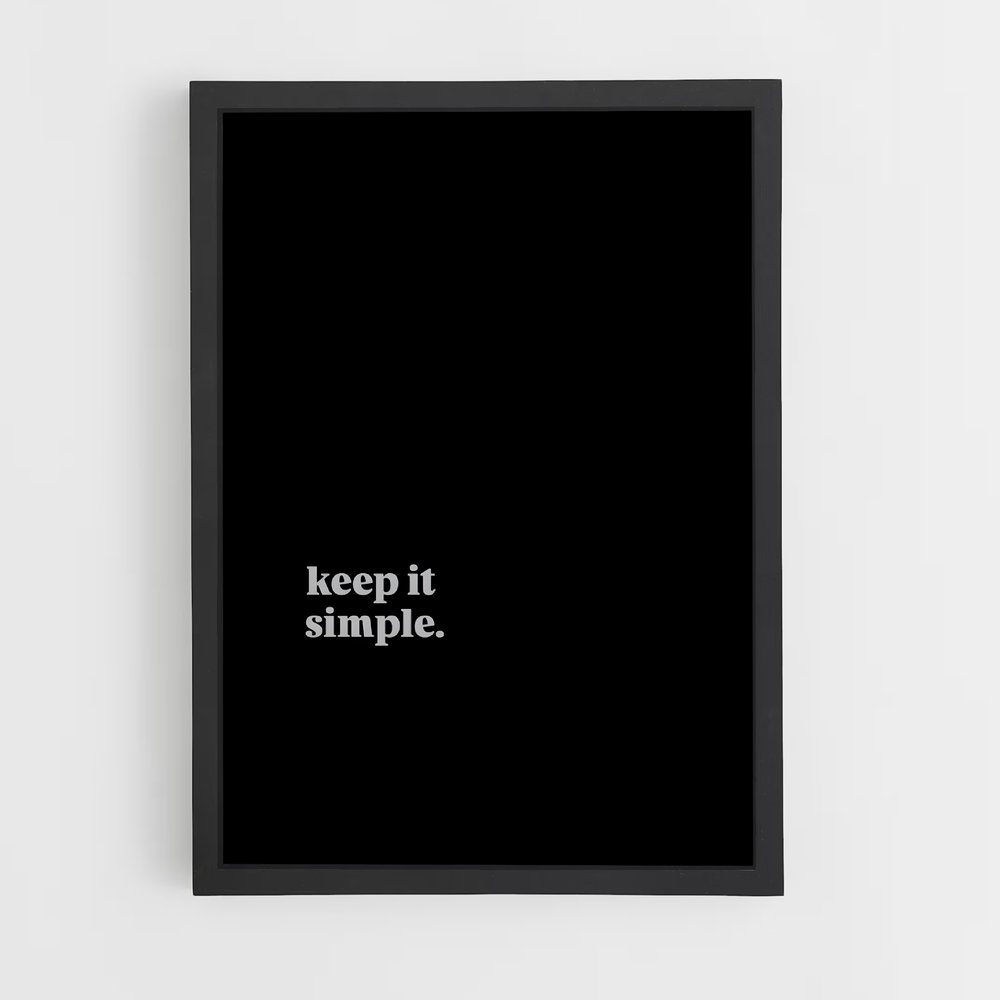ap-keep it simple-3 cadre Noir