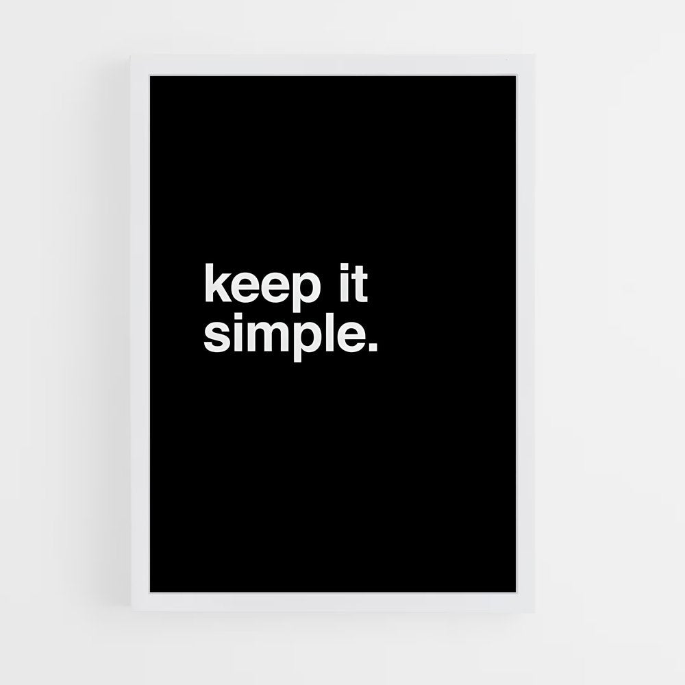 ap-keep it simple-4 cadre Blanc