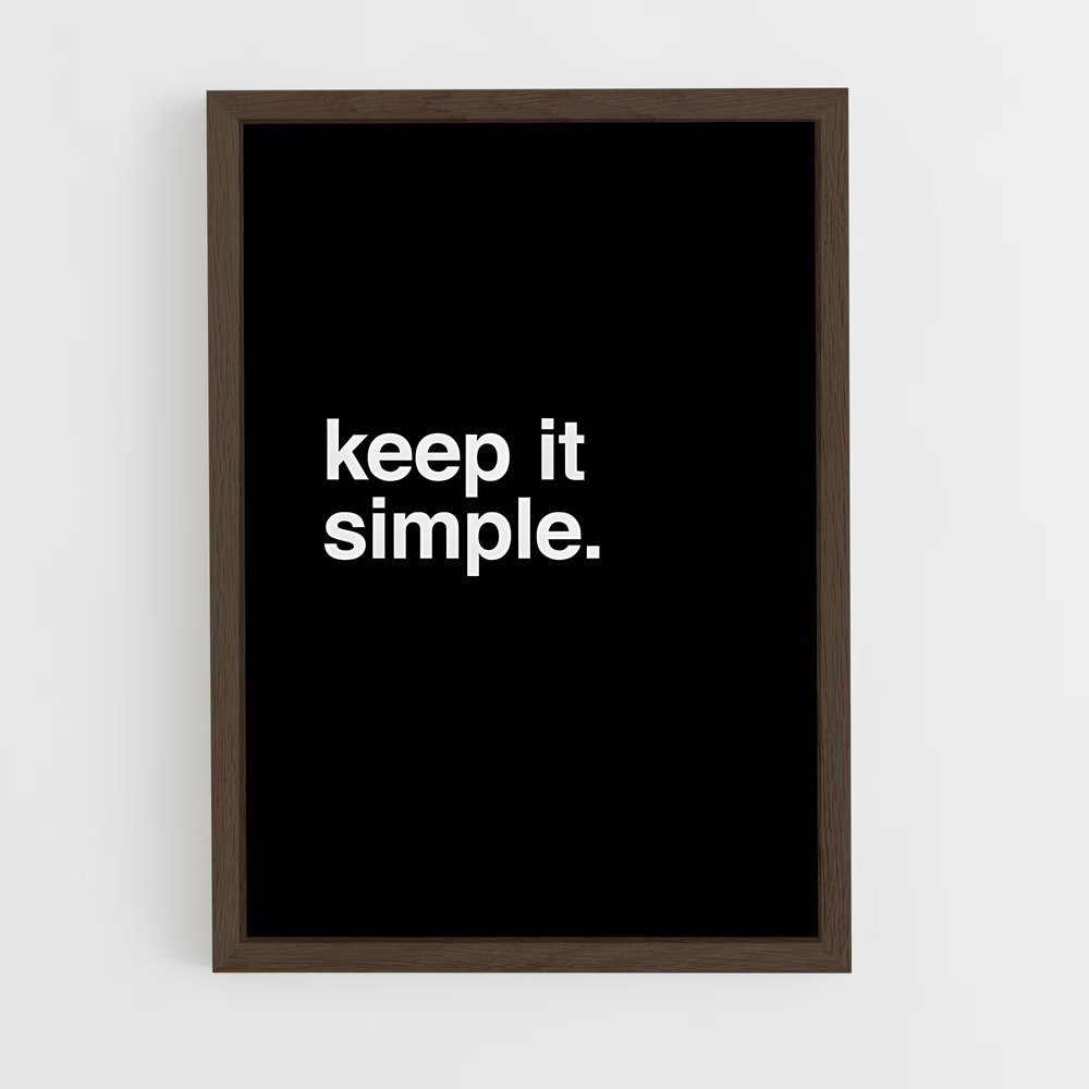 ap-keep it simple-4 cadre Bois foncé