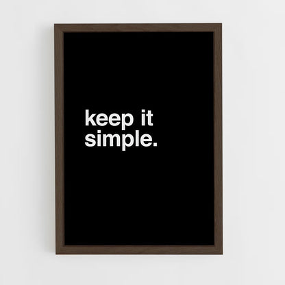 ap-keep it simple-4 cadre Bois foncé