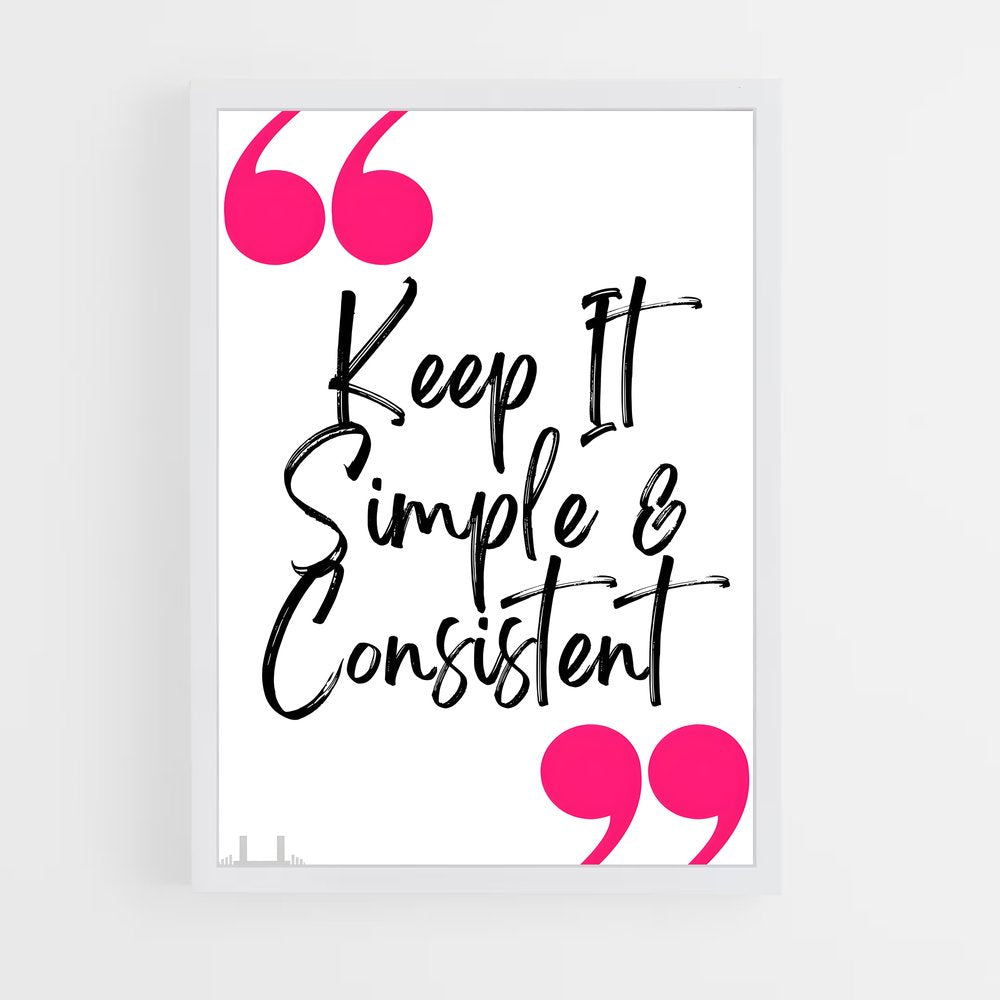 ap-keep it simple-5 cadre Blanc