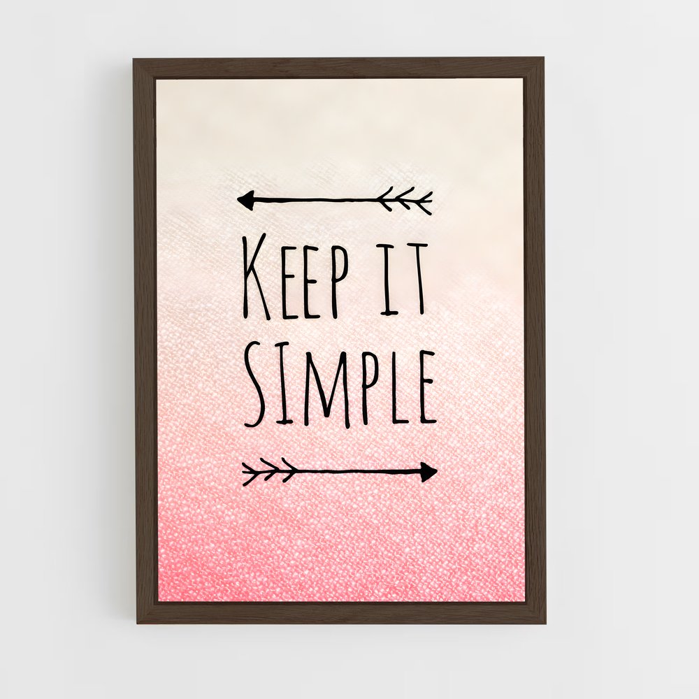 ap-keep it simple-6 cadre Bois foncé